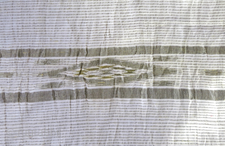 Syria Hama cotton and metallic woven kilim. Circa 1940-50s or earlier. Size 94" X 25" 
240 cm X 65 cm vedatkaradag@gmail.com            