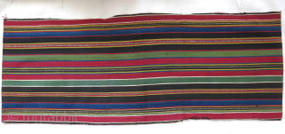 Caucasian Silk Jajim mini double bag. Circa 1900 Size : 25" X 9.5" - 64 cm X 24 cm              