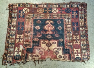 Very old Kurdish carpet size 155x110cm                           