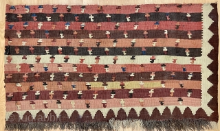 Rare shahsavan fragmand kilim size 58x87cm                           