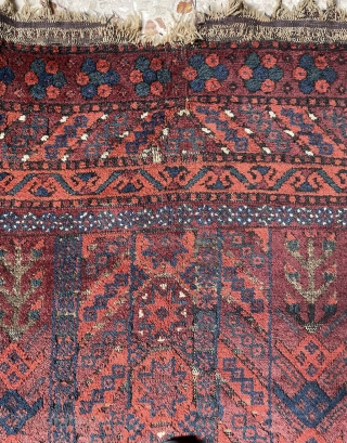 a very old and incredibly different beluch carpet size 195x130cm                       