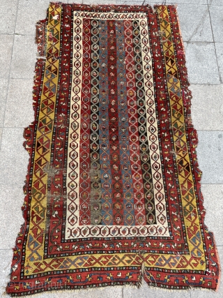 	Very old Caucasian carpet size 220x125cm                           