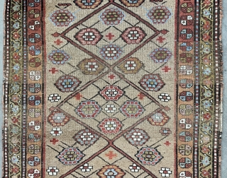 North west Kurdish carpet ground camel wool size 240x110cm                        