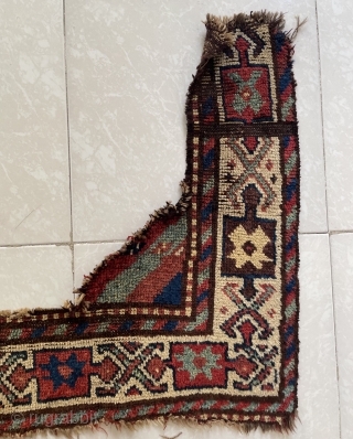 Anatolian Kurdish fragmand carpet size 70x120xm                           