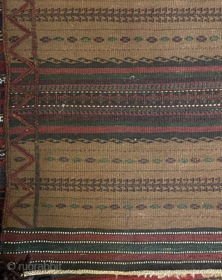 A very nice Beluch kilim all colors natural dyes and camel wool. Size 240x130cm                   