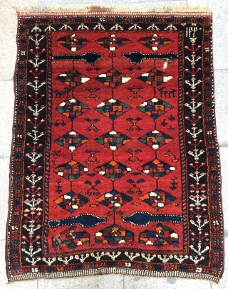 Rare Mazandaran Shomal kelardehj carpet size 130x102cm
                          