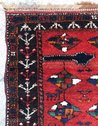 Rare Mazandaran Shomal kelardehj carpet size 130x102cm
                          