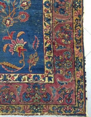 Yezd carpet very old size 210x140cm                           