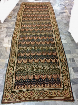 Kermanshah shirjan Kurdish kilim size 467x176 cm                          