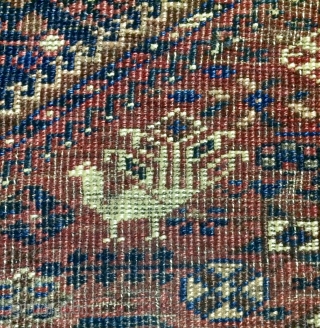 Rare Qhasgai fragmad carpet size 100x165cm                           