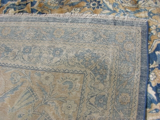 very nice palace sizs 1800's Persian Kerman 17.0"X25.7"
Antique wash condition is very good if you need more photos.
www.francorugs.com 
              