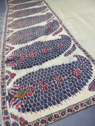 GREETINGS WITH THAT afgan period 18c kani weave shawl from my own collection. Woven in one piece... its means the early one Indian export in Europe. A real master piece for connoisseur  ...