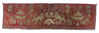 Indonesian Ceremonial hanging
rare antique textile (tirai), batik back, Sumatra, 180 x 49 cm
                    