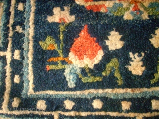 Small Tibetan rug - cushion. Size: 58 x 61 cm. Very good condition.                    