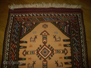 Kordi Quchan Kilim Sumakh. Size: 53 x 90 cm. Top condition. Very nice, small piece.                  