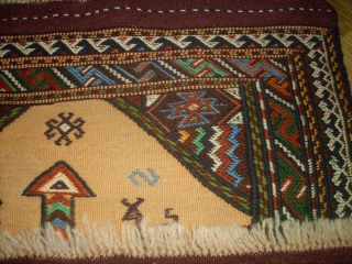 Kordi Quchan Kilim Sumakh. Size: 53 x 90 cm. Top condition. Very nice, small piece.                  