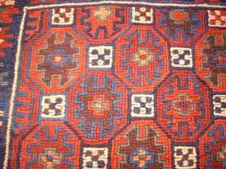 Great, old, big kurdish Khordjin. Size: 137 x 62 cm. Sumakh flatweave.                     