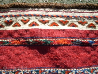 Old Tekke Ak-Tchowal. Size: 115 x 76 cm. Fine knotting. Interesting ornamentic. Used.                    