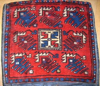 Old Bergama (Yagcebedir) anatolian Heybe. Size: 102 x 46 cm. Great wool. Good condition. With leather.                 