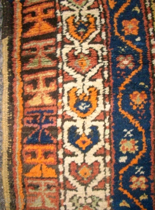 Old special runner. Size: 130 x 382 cm. Wool on wool. North-West Persia.                    