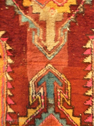 Anatol rug. Size: 121 x 241 cm. Used condition. Repairs. Dated.                      