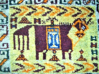 Antique South-Persia bagface. Size: 28 x 40 cm. Good condition. Interesting item.                     