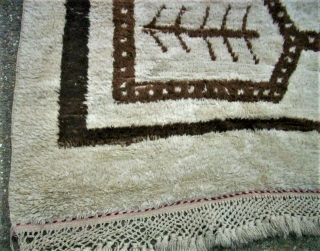 antique Obruk Yatak / Tülü rug. Size: 131 x 181 cm. Some repairs. Used.                   