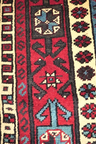Interesting prayer rug. Size: 117 x 166 cm. Caucasian / Anatol rug.                     