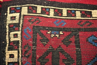 Interesting prayer rug. Size: 117 x 166 cm. Caucasian / Anatol rug.                     