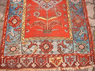 Anique anatolian Konya Ladik. Size: 100 x 244 cm. Some low pile. Used.                    