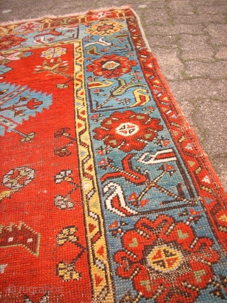 Anique anatolian Konya Ladik. Size: 100 x 244 cm. Some low pile. Used.                    