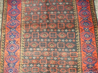 Old nice persian baluch. Size: 100 x 182 cm. Good condition. Fine knotting.                    