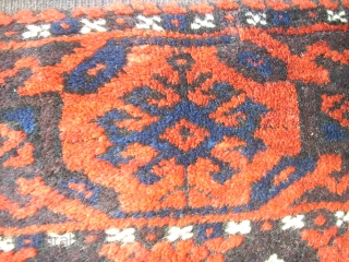 Old wonderful Baluch carpet! Size: 115 x 188 cm. Great design. Full pile. Good condition. Fine knotting.                