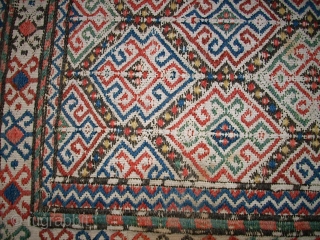 Very old Shasavan bag front. Size: 57 x 50 cm. Spezial colors. Fine work.                   