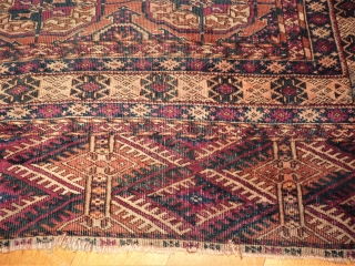 HAPPY NEW YEAR!! Tekke rug. Size: 113 x 140 cm. Used rug. Bagside is fixed.                  