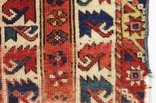 Early small west Anatolian rug. Transcendent. 3' x 3'2"                        