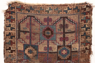 WILD EAST ANATOLIAN OR KURDISH TRIBAL RUG. LOOKS LIKE A NOT FOR EXPORT EXAMPLE OF THE TYPE. ROUGH CONDITION AS SHOWN.  ALL GOOD NATURAL COLORS.  SOME GOOD PILE.  GOOD  ...