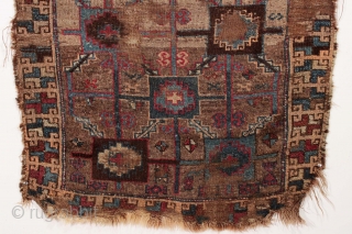 WILD EAST ANATOLIAN OR KURDISH TRIBAL RUG. LOOKS LIKE A NOT FOR EXPORT EXAMPLE OF THE TYPE. ROUGH CONDITION AS SHOWN.  ALL GOOD NATURAL COLORS.  SOME GOOD PILE.  GOOD  ...