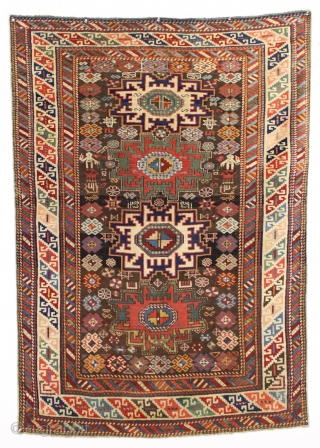 antique little caucasian rug with interesting and quirky drawing. Dated lesghi star rug with charming little people. It has been suggested they are holding candles, or perhaps as I always suspected, they  ...