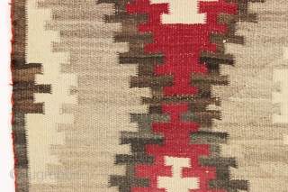 antique navajo rug. Nice little rug with bold design and overall good condition for a genuine example. I see no repairs and no color run. Soft pliable handle. Reasonably clean. Probably early  ...