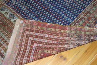Anatolian Prayer rug,W/W,210X145 cm. Two unusually large fragments sewn together before the selvages were fixed. Former turkish owner attributed it to Gördes, but a unique design like this does not fit into  ...