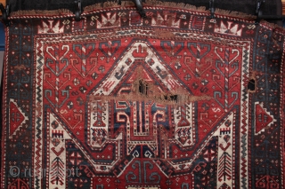 Beautiful mid 19th c. East Anatolian large Kazak shield rug fragment from Kars

Woven in Kars region of East Anatolia by Borjalu (Borchaly) Kazaks who were immigrants to the area from in the  ...