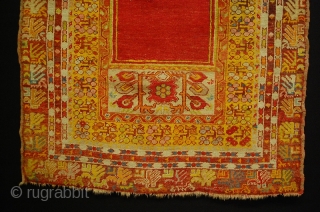 A fantastic Central Anatolian Prayer Rug some natural dyes size 160x105 cm                     