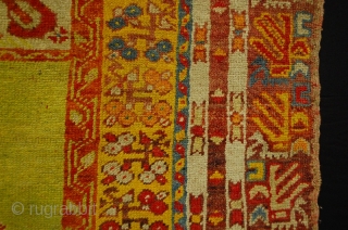 A fantastic Central Anatolian Prayer Rug some natural dyes size 160x105 cm                     