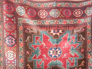 ARMENIAN RUG.LEZGEE STAR DATED 1900. MIINT CONDITION . FUOL PILE, NEVER UESD GRAET COLOR 130-280CM COLLETERS PIC GRAET RUG              