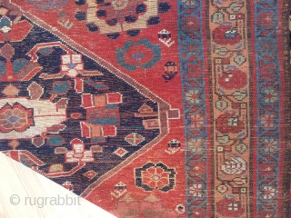 5-5x9 antique Rug, extensive wear gorgeous colors 
Lots of eggplant colors                      