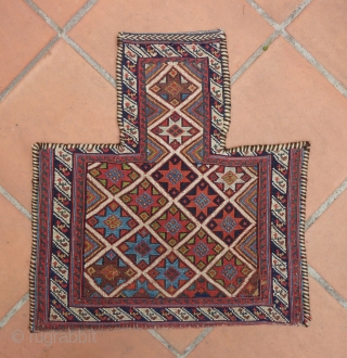 Old and colorful Afshar salt bag (58 cm x 54 cm)                      
