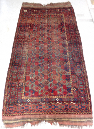 Rare and old Beshir rug, (10'1" x 5'1")(308 cm. x 156 cm.)
Typical old colors, priced according to condition only.
Shipping worldwide at cost.
Feel free to ask me directly on my email address: ygissinger@yahoo.fr 
