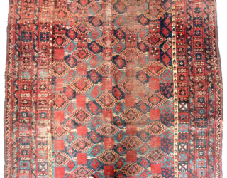 Rare and old Beshir rug, (10'1" x 5'1")(308 cm. x 156 cm.)
Typical old colors, priced according to condition only.
Shipping worldwide at cost.
Feel free to ask me directly on my email address: ygissinger@yahoo.fr 