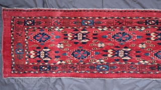 Old long and narrow Beshir torba / bench cover, with many silk highlights (160cm x 35cm)
Overall good condition, all visible on pictures.

HD images on demand.

If no answer via RR website, please try  ...